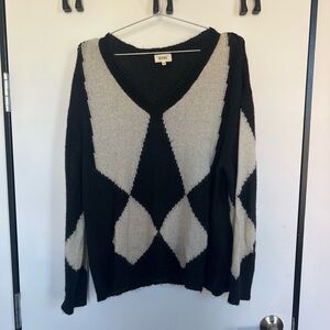 Black and white diega sweater